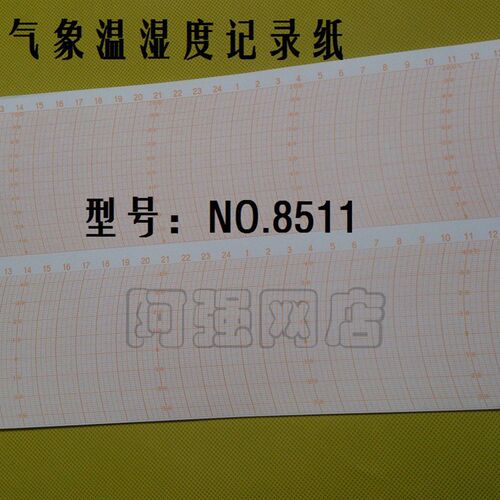 气象台气象站气象局温湿度周记自记纸记录纸NO.85O25NO,8511日记