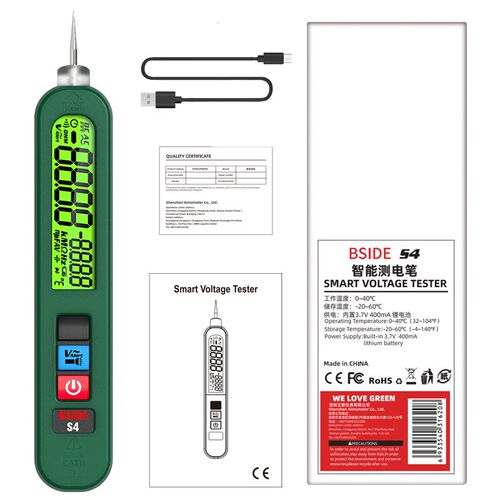 BSIDE S4智能感应测电笔断电自动识别数显交流电压非接触电压感应