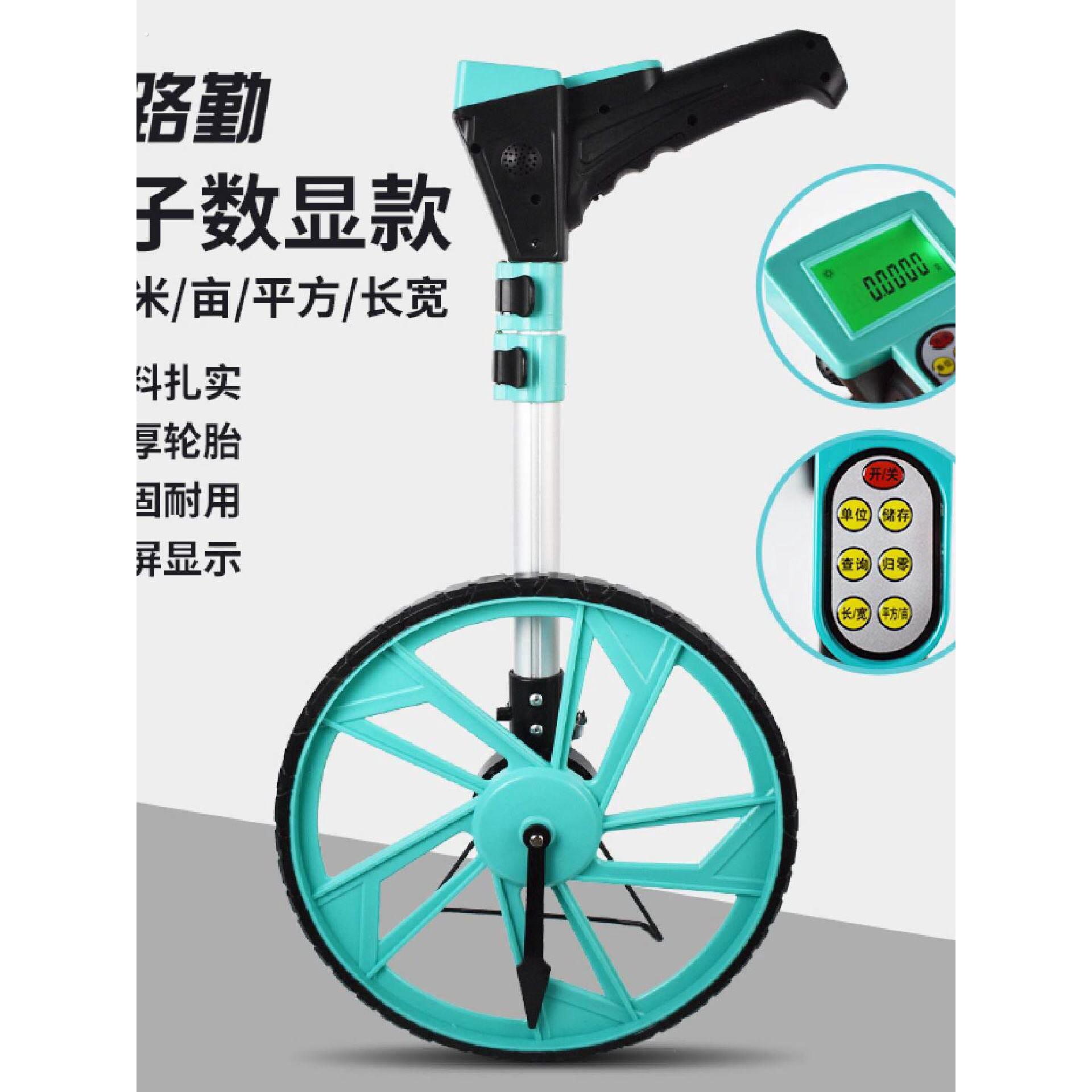 手推大滚轮尺测亩仪测量计米电子尺推尺机械测距轮数显轮式测距仪