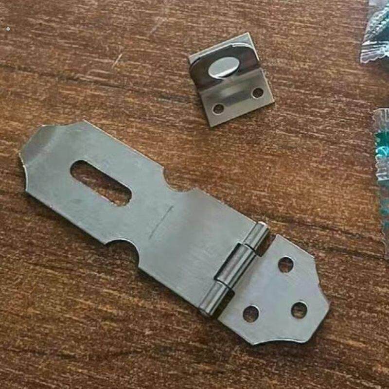挂锁木门加厚搭扣锁牌直角锁牌不锈钢明装90度老式通用型锁扣