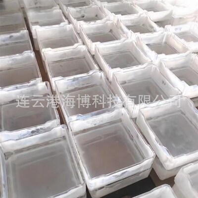 99.99%耐高温石英匣钵 透明熔融石英匣钵 石英坩埚 正方形
