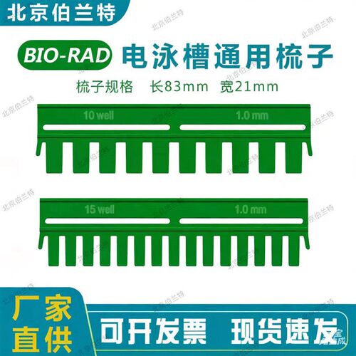 伯乐加样梳WB电泳凝胶梳子电泳梳子垂直电泳梳子国产加样齿梳梳齿