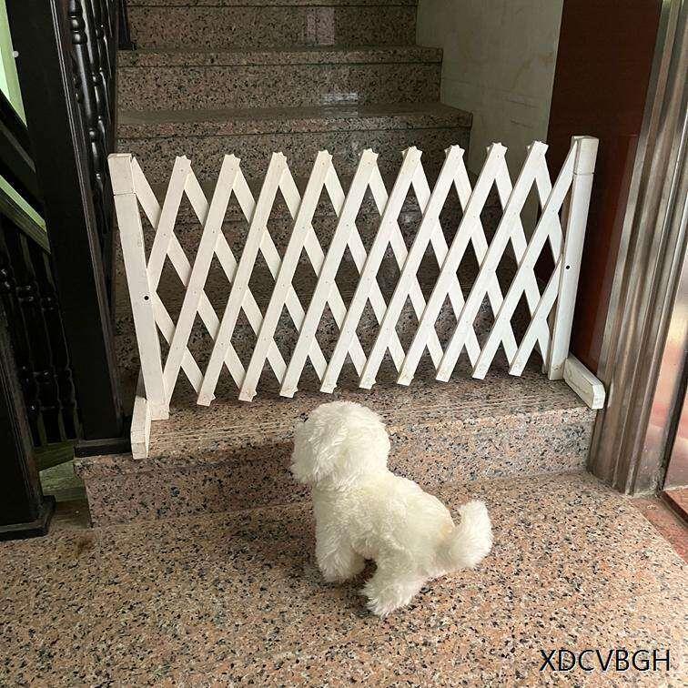 宠物围栏狗笼隔断拦狗栅栏阳台隔离门可伸缩栅栏门挡狗挡猫兔护栏