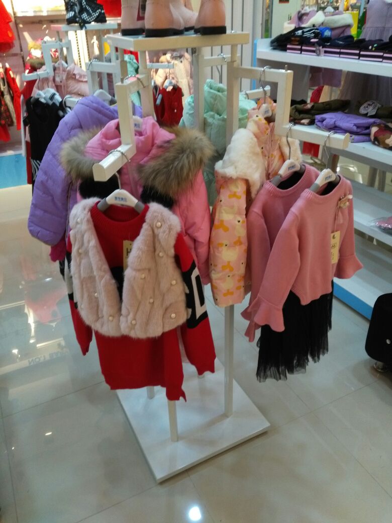 服装店货架 高档男装女装落地展示架 童装落地正侧挂四壁展示架