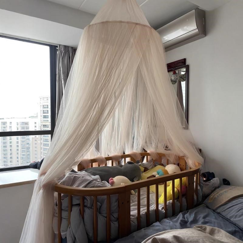 全实木婴儿床椭圆形新生儿宝宝床可拼接大床调节高度环保可移动