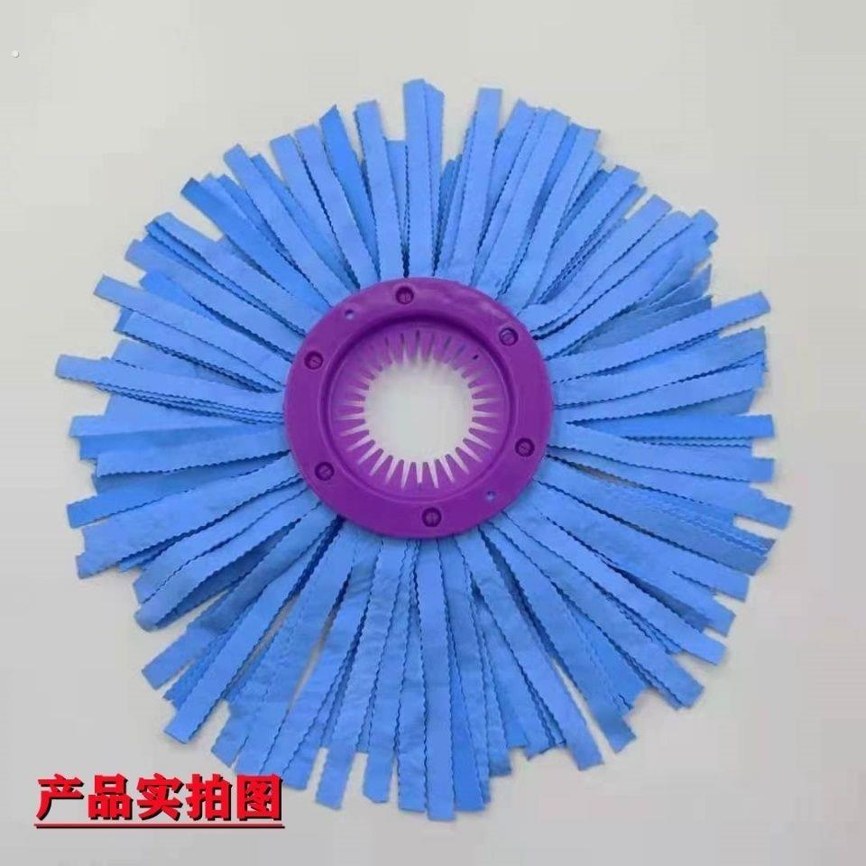 鹿皮巾旋转拖把替换头拖布头家用免手洗拖把替换头无水痕好神拖头
