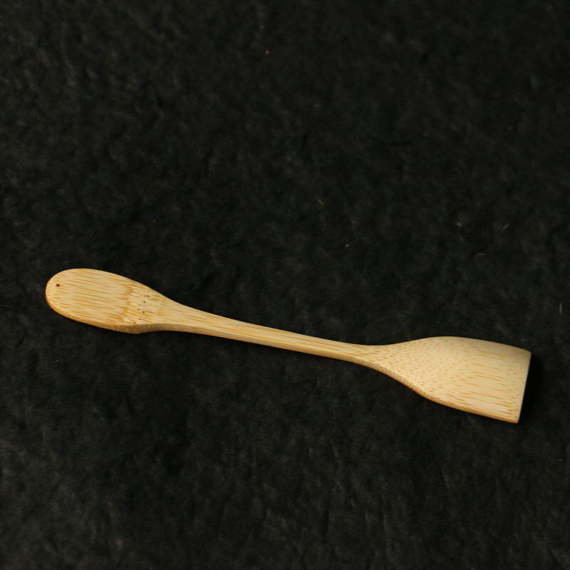 精品名家戚挺飞纯手工雕刻天然老玉竹小茶铲竹雕竹制茶粉勺小茶勺