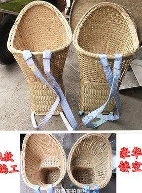背篓背篼娃娃婴儿童宝宝背小孩凉背系背筐背椅背带椅子夹背儿竹编