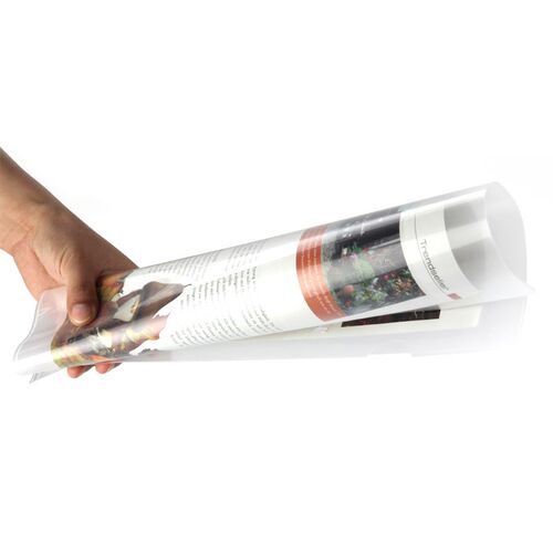 金得利透明文件套A4单页夹L型插页文件夹办公资料文件保护套E310