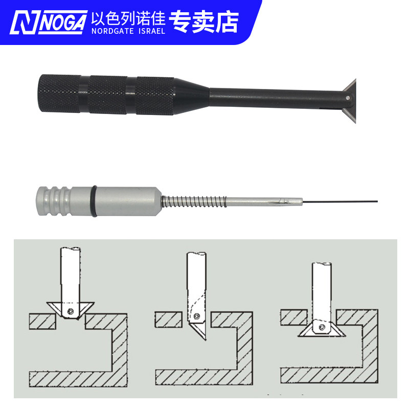 RC1000 2000 2200诺佳noga去金属件内外倒角交叉孔毛刺刮刀修边器