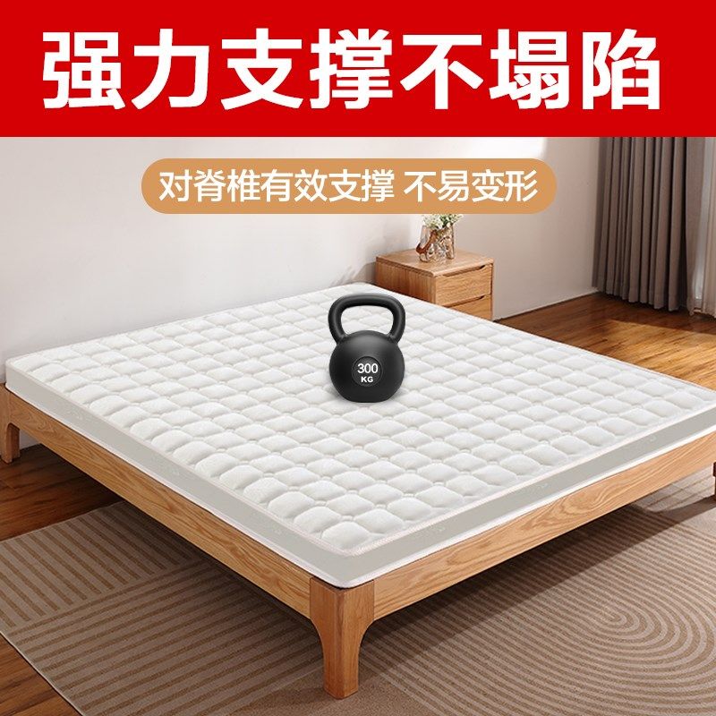 天然椰棕床垫无甲醛全粽榈硬护脊1米5加软乳胶3d老人家用儿童折叠