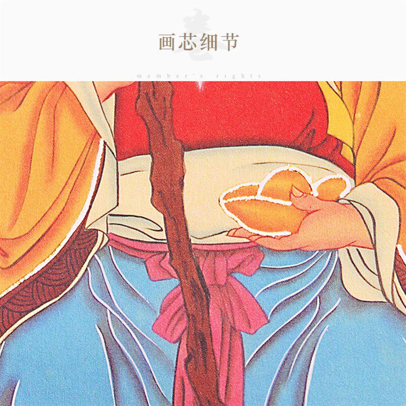 土地爷神像画 张福德正神画像 神仙水陆画绢布卷轴挂画装饰画定制