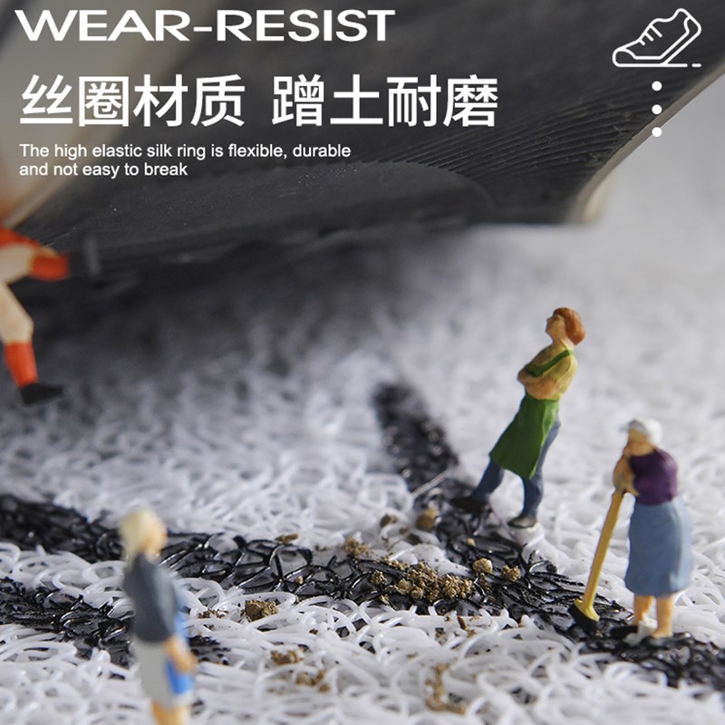 丝圈入户门地垫门垫进门口脚垫子卡通家用客厅室内网红2022新款
