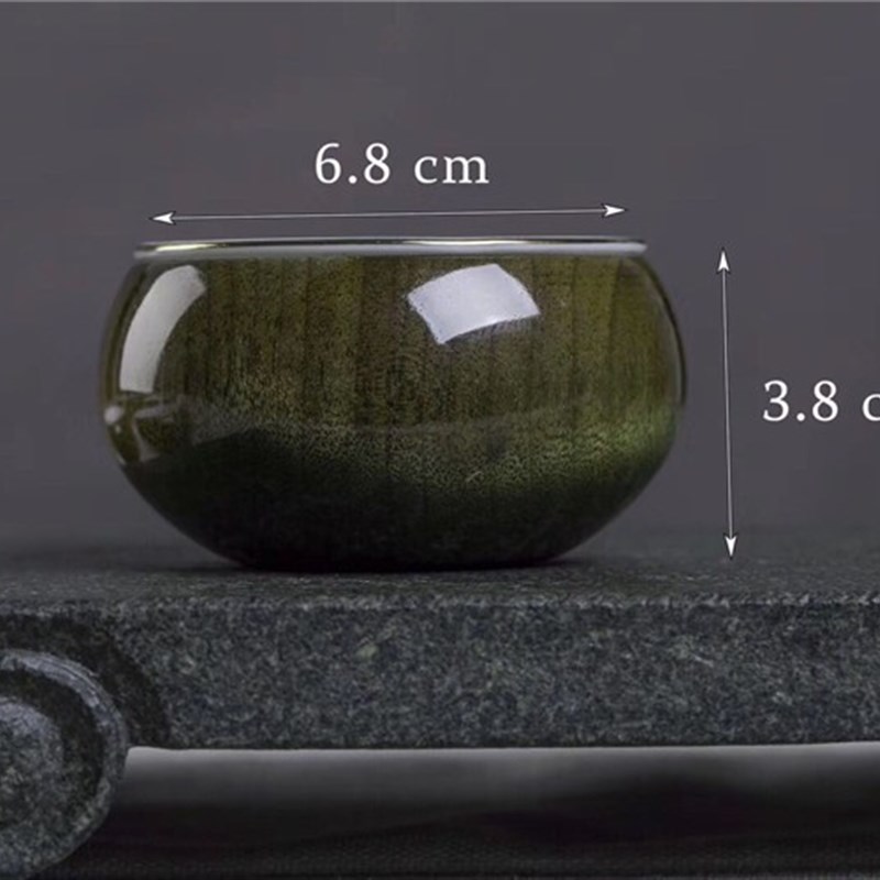 正宗金丝楠阴沉木茶具金丝楠木茶杯水波纹金丝楠木乌木茶具套装实