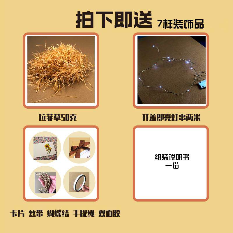 装零食空盒子大号文艺中国风手拎糖盒/糖盒配件