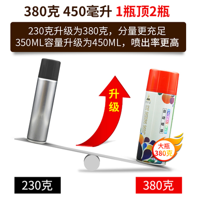 米白色自动喷漆小瓶手摇磨砂墙面木器漆适用