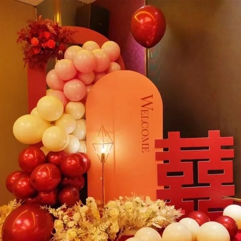 婚礼大屏幕两侧布置LED屏出阁宴舞台装饰回门宴背景板答谢宴ktv板图片