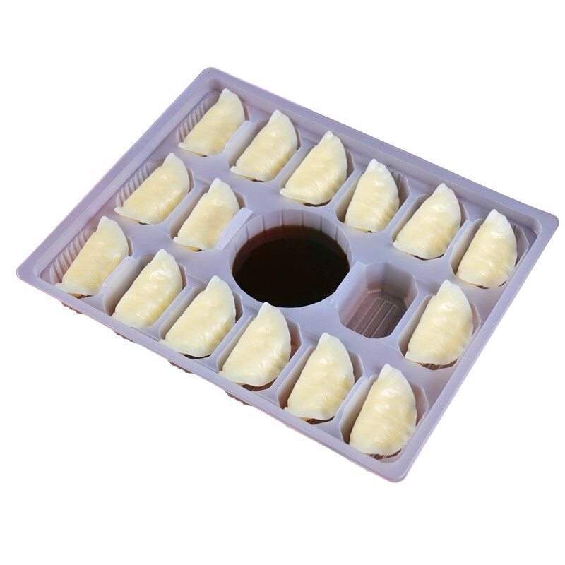 饺子盒一次性分格装大号冷藏保鲜生蒸饺包装盒速冻蒸饺外卖打包盒