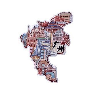 2025广州金属冰箱贴广州塔长隆度假区越秀公园中山纪念堂城市手信