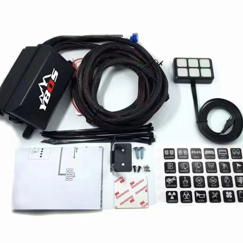 YBOS 6路通用型开关控制盒 有线开关控制系统 汽车改装多车型适用