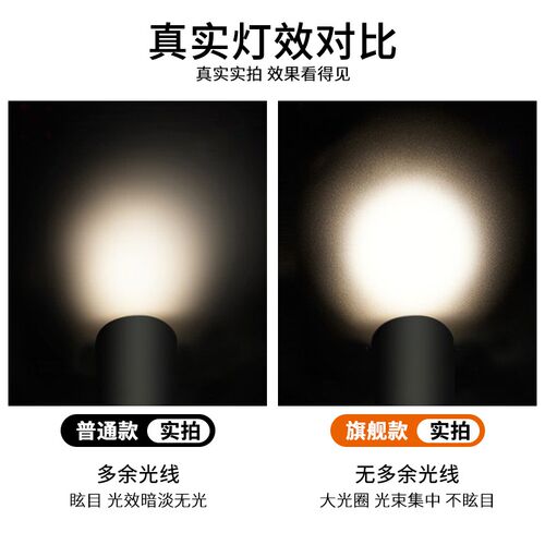 三线轨道射灯店铺商用明装4000k聚光灯35瓦国标3线三芯导轨式射灯