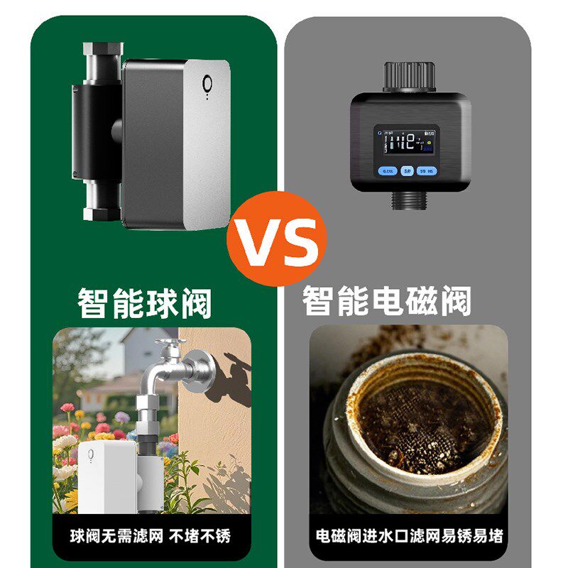 球阀式自动浇花器定时浇水器自动开关定时器家用球阀式阀门