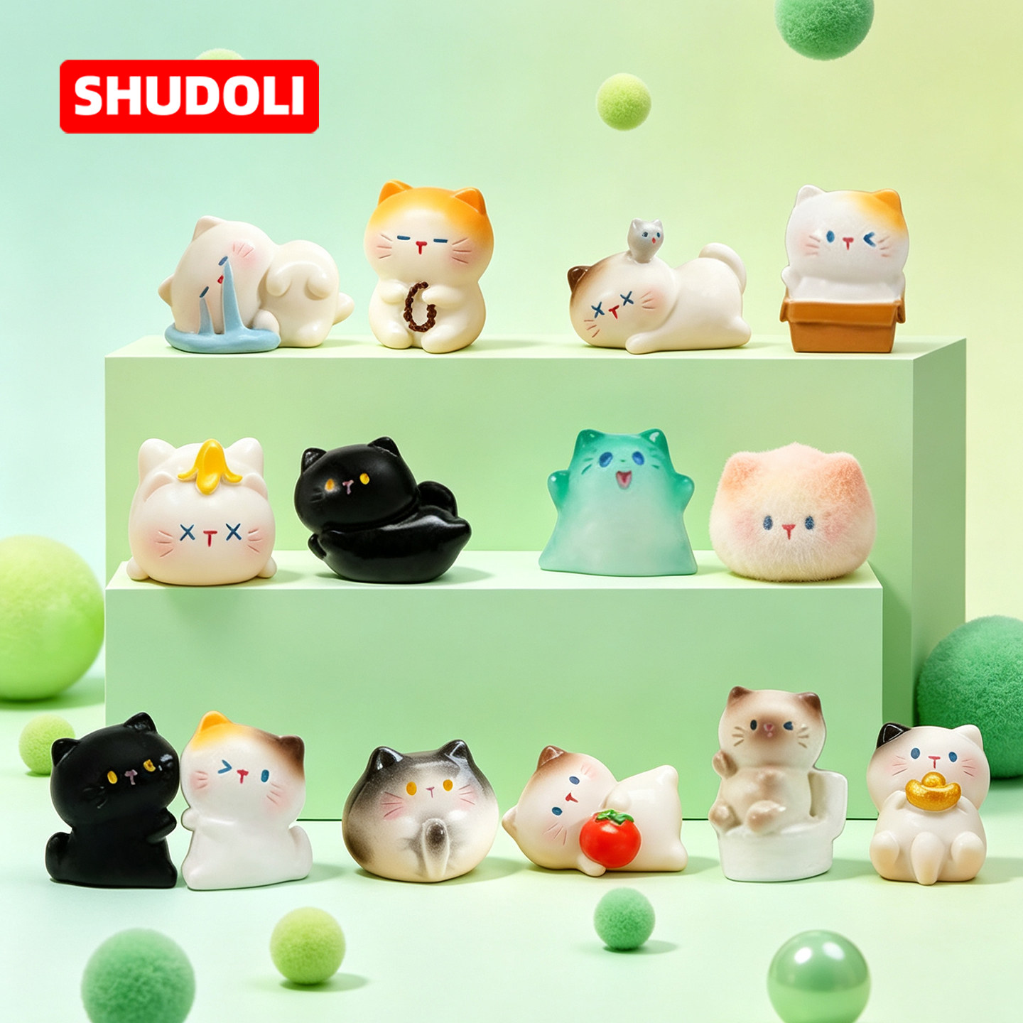 森之物小猫无处不在萌粒盲盒图片