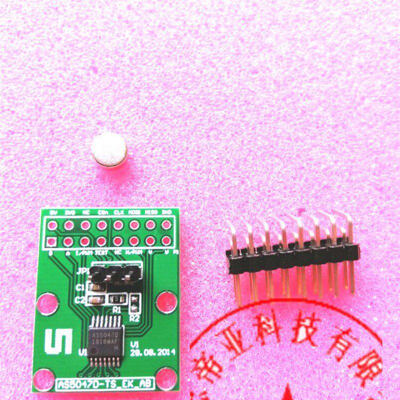 AMS现货AS5047D-TS_EK_AB模块AS5047P磁力编码器Position Doggo - 实物图