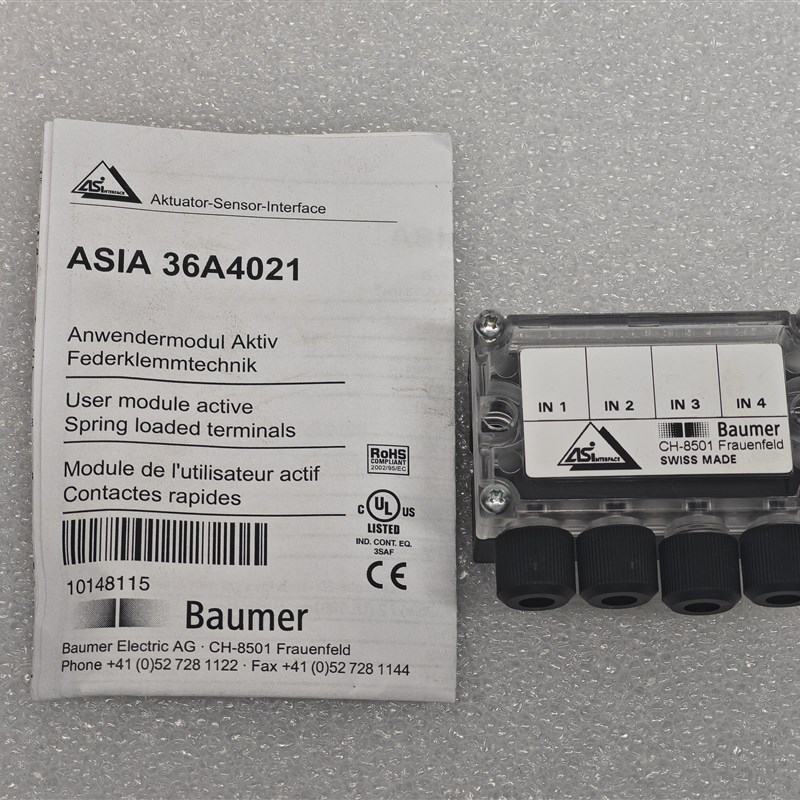 ASIA 36A4021 Baumer保盟 ASI模块 4x数字 in 24vdc 全新原包装