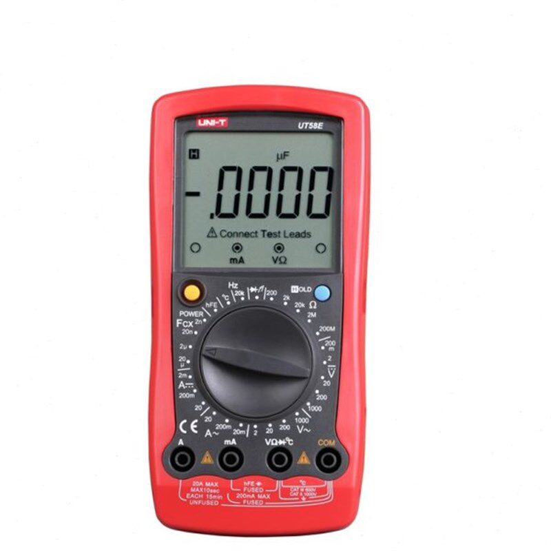 UNI-T优利德通用型数字万用表UT58A/B/C/D/E大屏数显多用表电压表