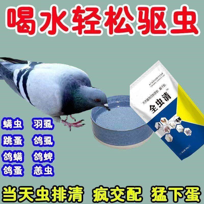 鸽虫清毛滴虫赛鸽信鸽肉鸽内外驱虫鹦鹉鸟用养鸽常备鸽子专用品