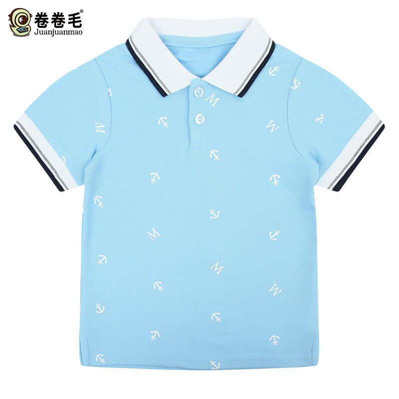 班服童装夏季园服儿童T恤短袖小学生装校服英伦学院风男童polp衫