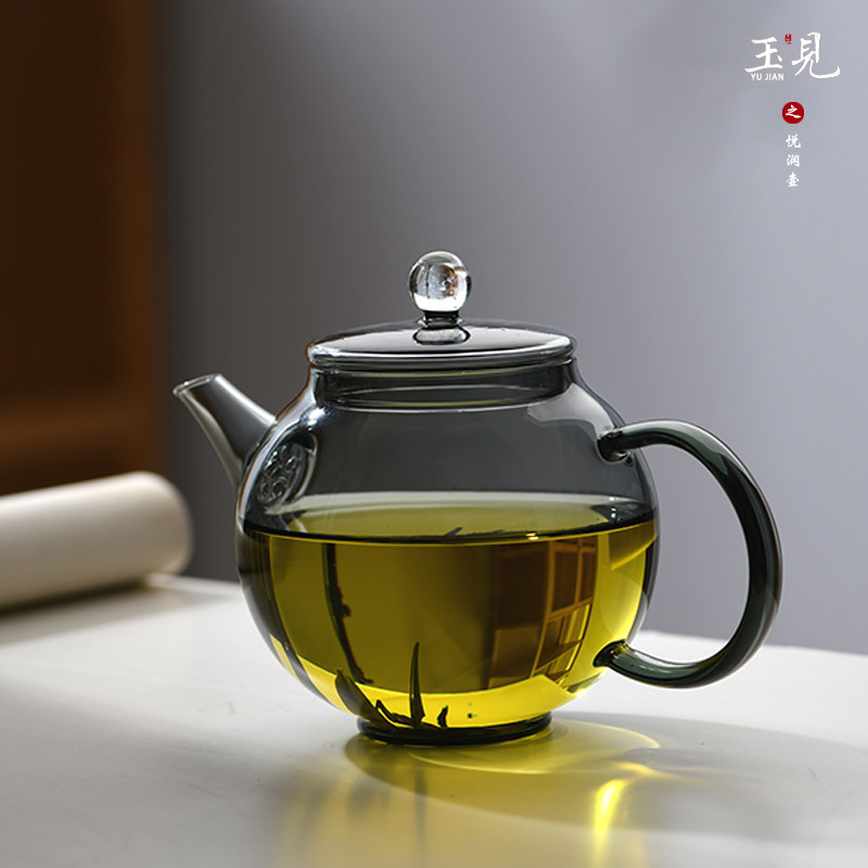 北大史玉见高端玻璃泡茶壶星空小号过滤一体绿茶壶精致功夫茶具