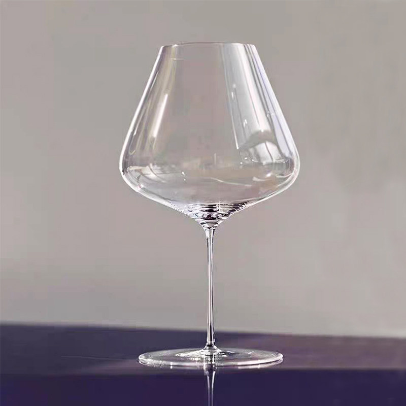 惊艳的红酒杯 平替精品葡萄酒杯高脚勃艮第红酒杯 手工制作
