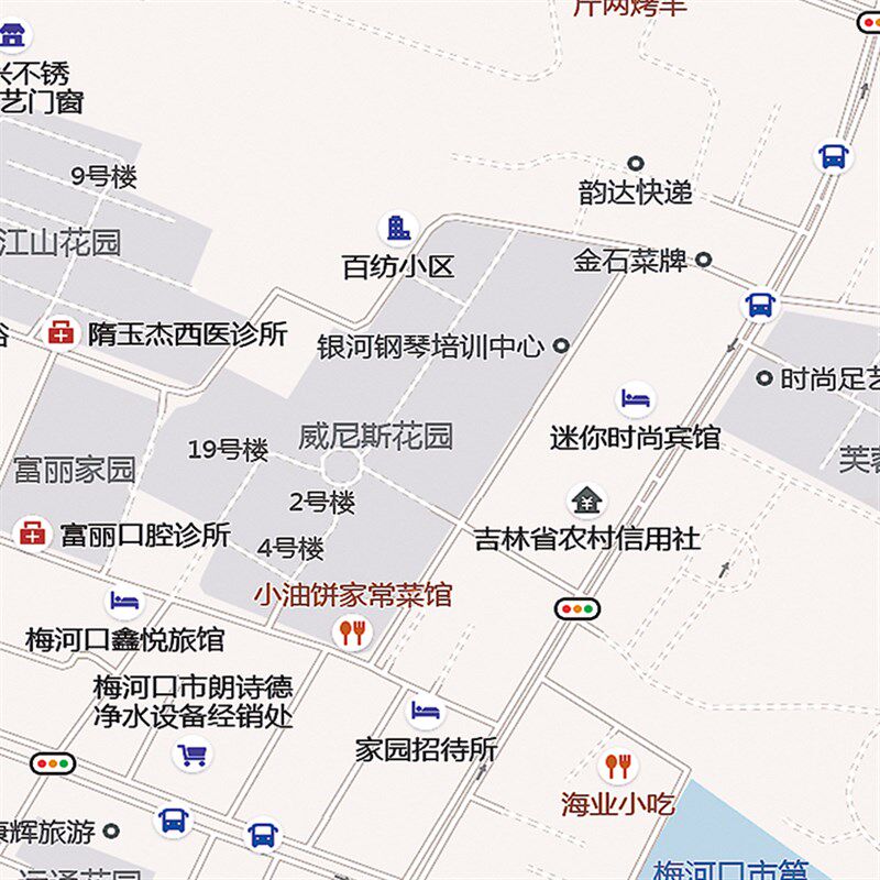 2025年梅河口市城区地图办公室挂图行政区划墙壁装饰物定制