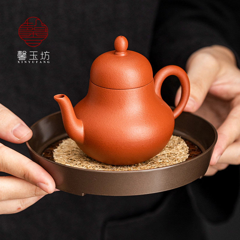 创意合金编织席面壶承竹席养壶垫圆形隔热茶托干泡盘功夫茶道配件