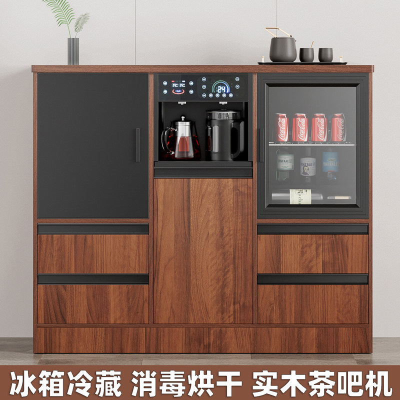 实木家用茶吧机冷藏柜消毒冷热饮水机智能餐边茶水酒柜多功能冰吧