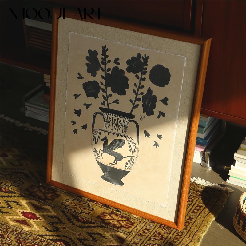 假日畅想】法式中古风艺术装饰画高级感复古花卉客厅餐厅挂画