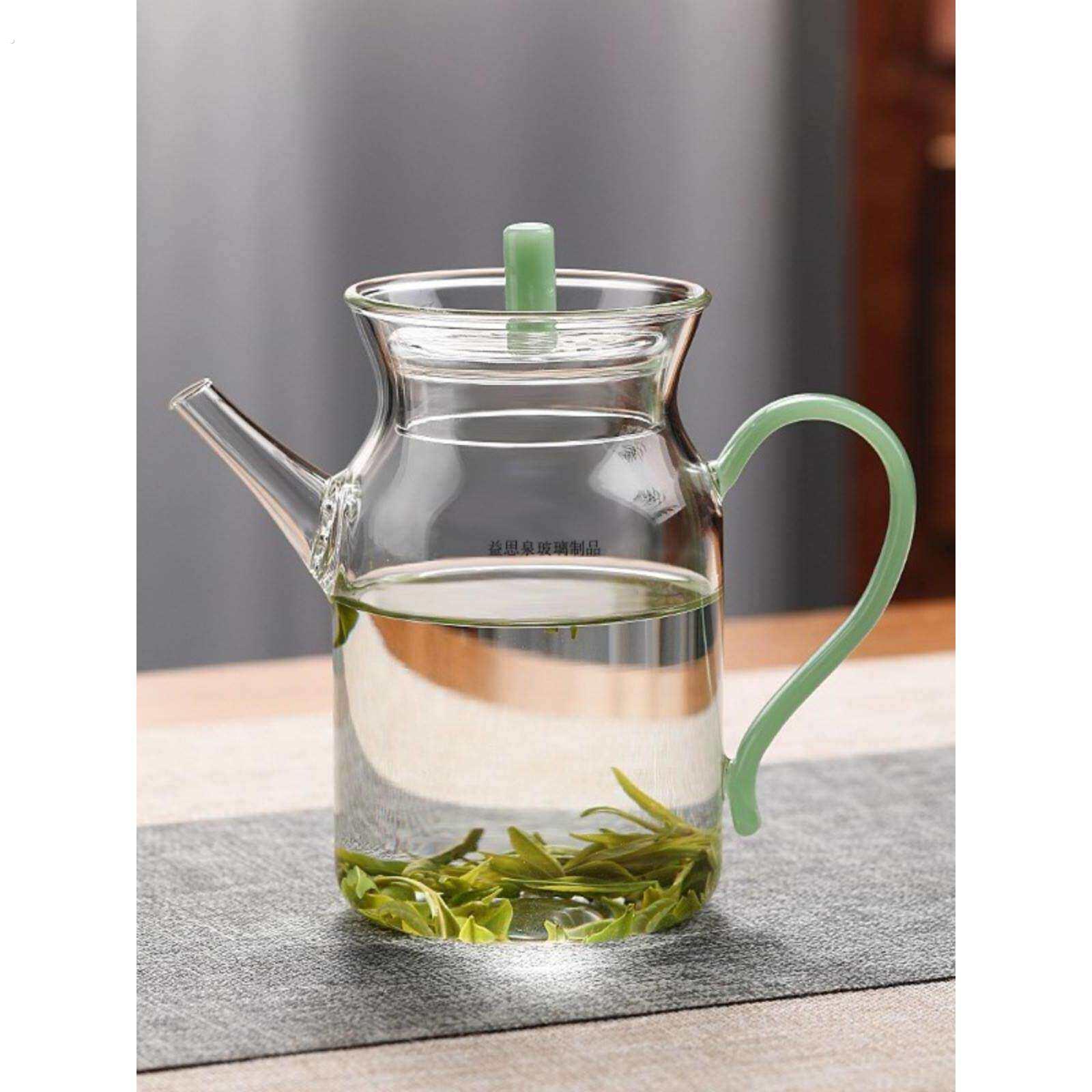 带过滤仿古宋茶壶日式执壶茶具泡绿红茶器透明带盖彩把小号手执壶