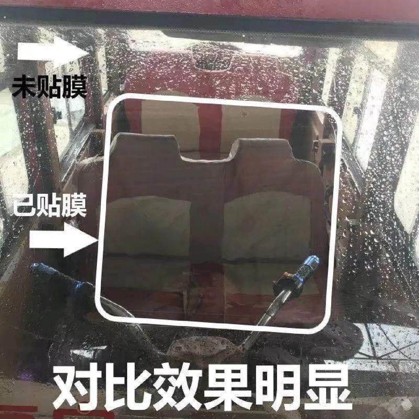 下雨天电动车雨棚防雨贴膜摩托三轮车挡风玻璃不挂水珠高清防水膜