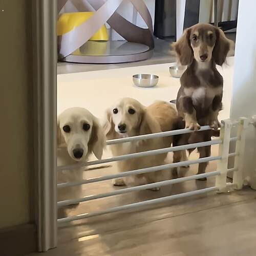 可伸缩狗狗围栏栅栏室内小型犬隔离门宠物阻拦门免打孔安全防护栏