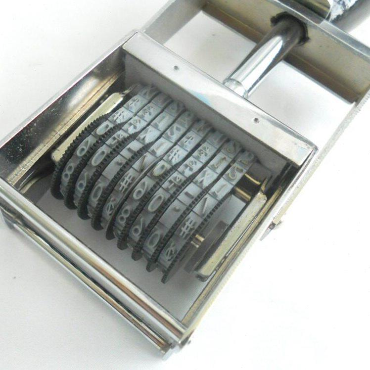 甄选MaxStamp吉普生MJ32N28金属架号码字5mm 8位可调数字批号章热