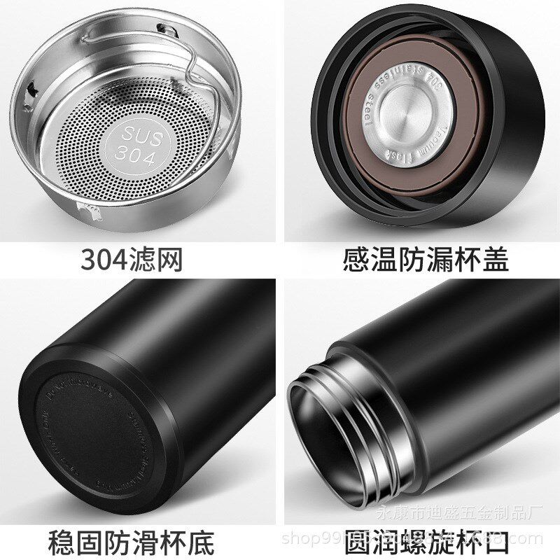 保温杯智能温度水杯304不锈钢创意测温杯子商务新品水瓶新品新品