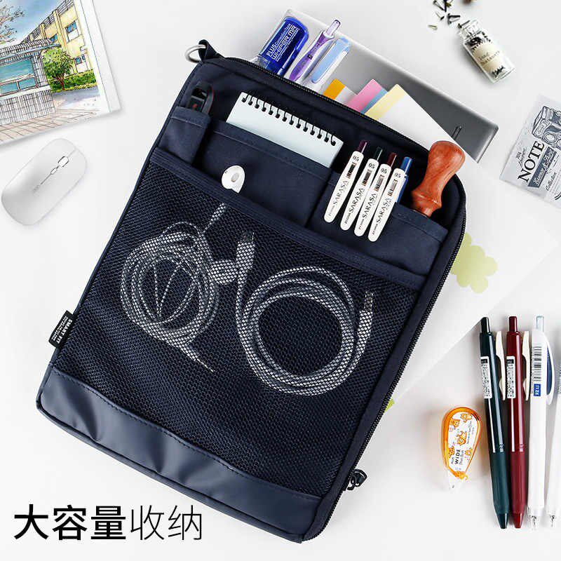 ACTACT竖式便携收纳包A5文具袋笔袋A-7682笔袋文具盒大容量收纳袋