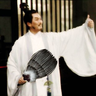 中国风鹅毛扇孔明扇诸葛亮羽毛扇子三层羽扇工艺扇礼品扇子八卦扇