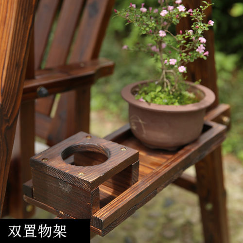 户外秋千防腐实木成人吊椅室内外碳化摇椅别墅庭院木顶棚秋千椅子