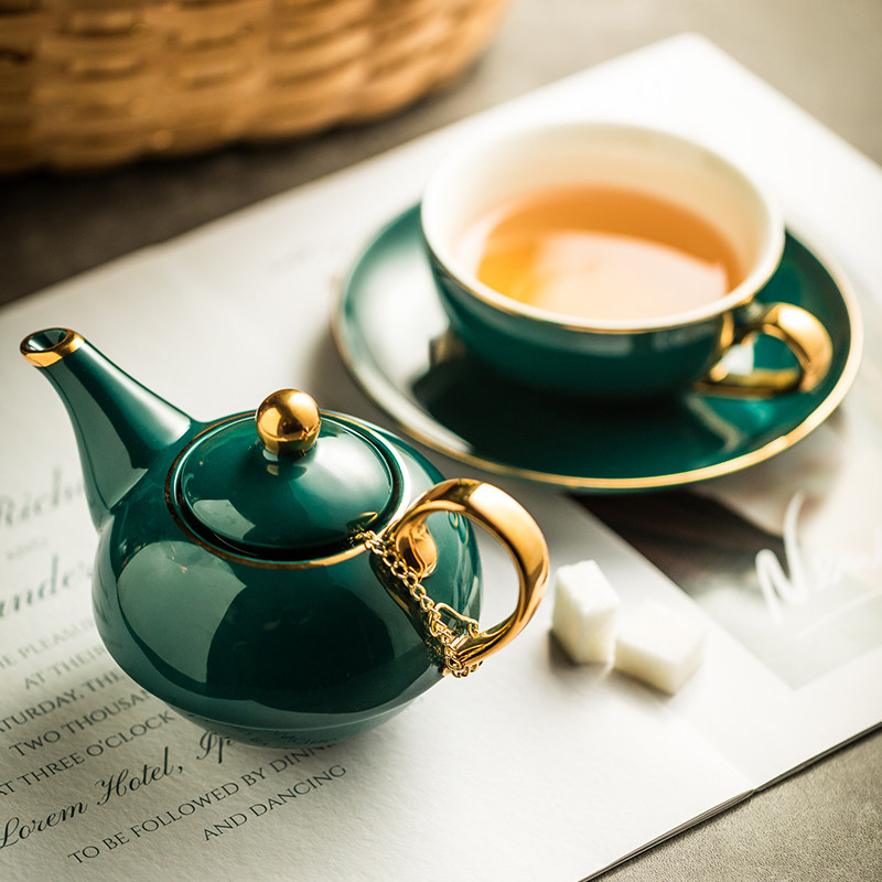 单人杯壶套装陶瓷子母壶家用咖啡杯下午茶杯碟茶具欧式一壶一杯