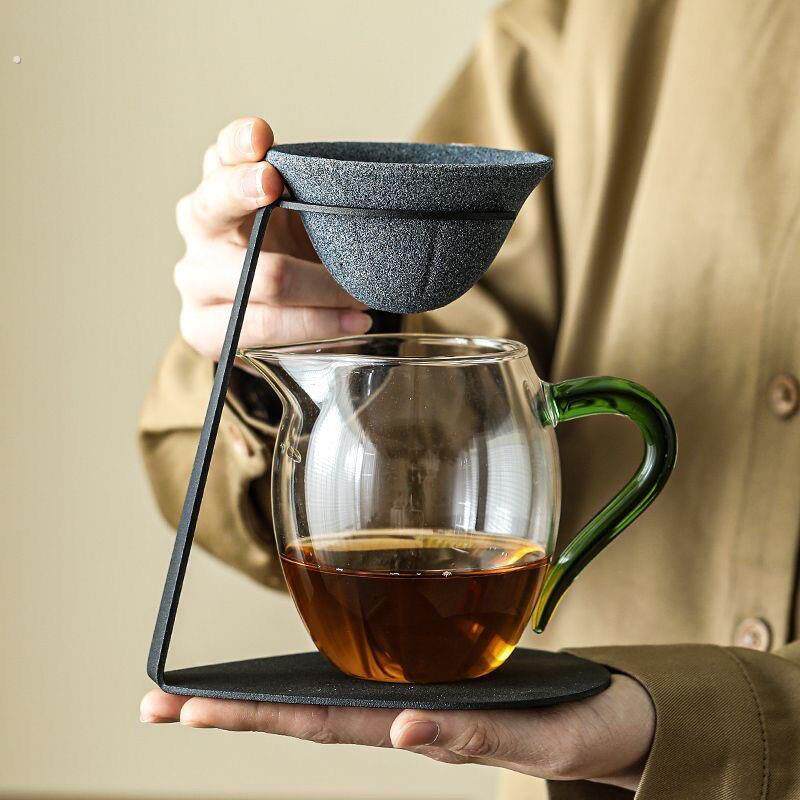 无孔茶漏一体公道杯咖啡过滤器漏茶道/零配