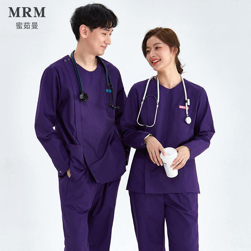 蜜茹曼手术服洗手衣女长袖冬手术室工作服刷手衣护士服医生隔离服