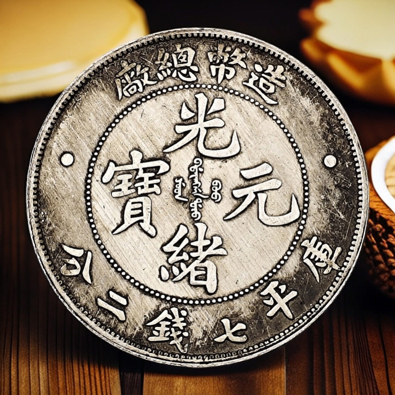 仿古工艺品铁芯银元光绪元宝造币总厂库平钱币厂家现货批发